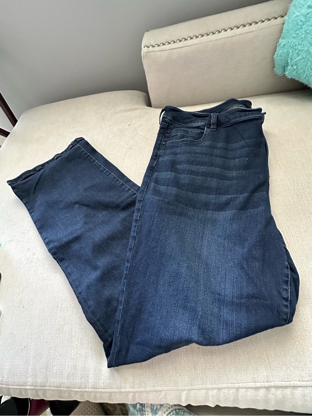 Liverpool Los Angeles Classic Bootcut Jeans 22W Dark Wash Stretch Denim